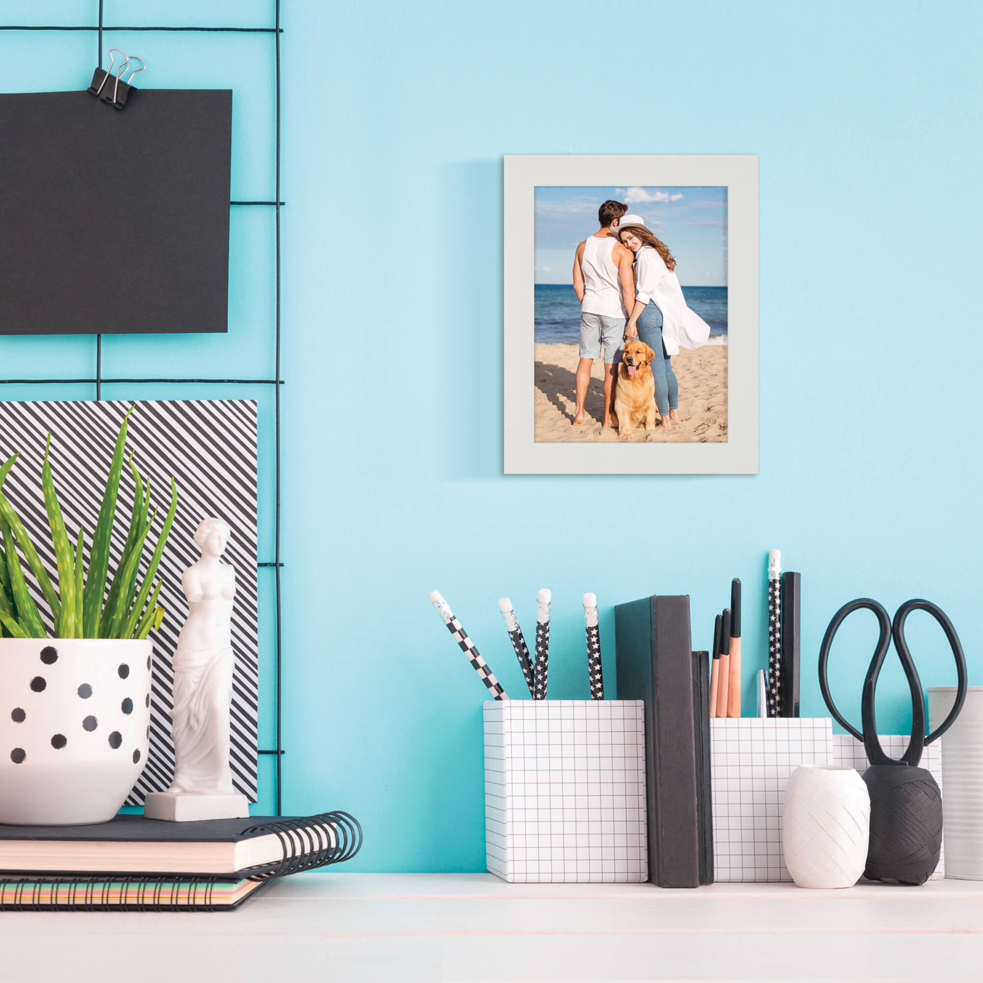 Aspect 8" x 10" White Wide Frame by Studio Décor®